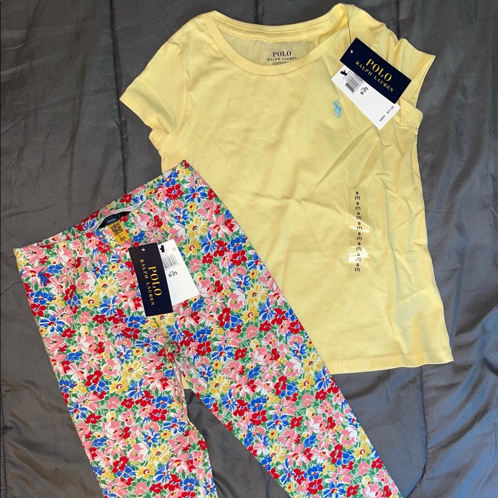 Little girl Ralph Lauren Polo Outfit size 7
